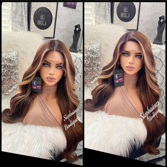 Human Hair Blended Lace Front Wig